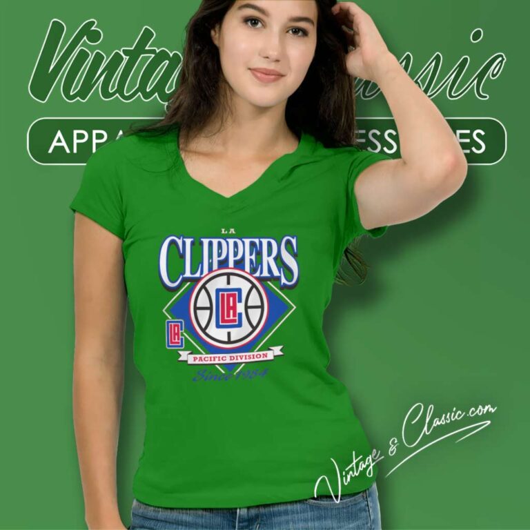 La Clippers Since 1984 Retro Diamond V Neck TShirt La Clippers Since 1984 Retro Diamond V Neck TShirt