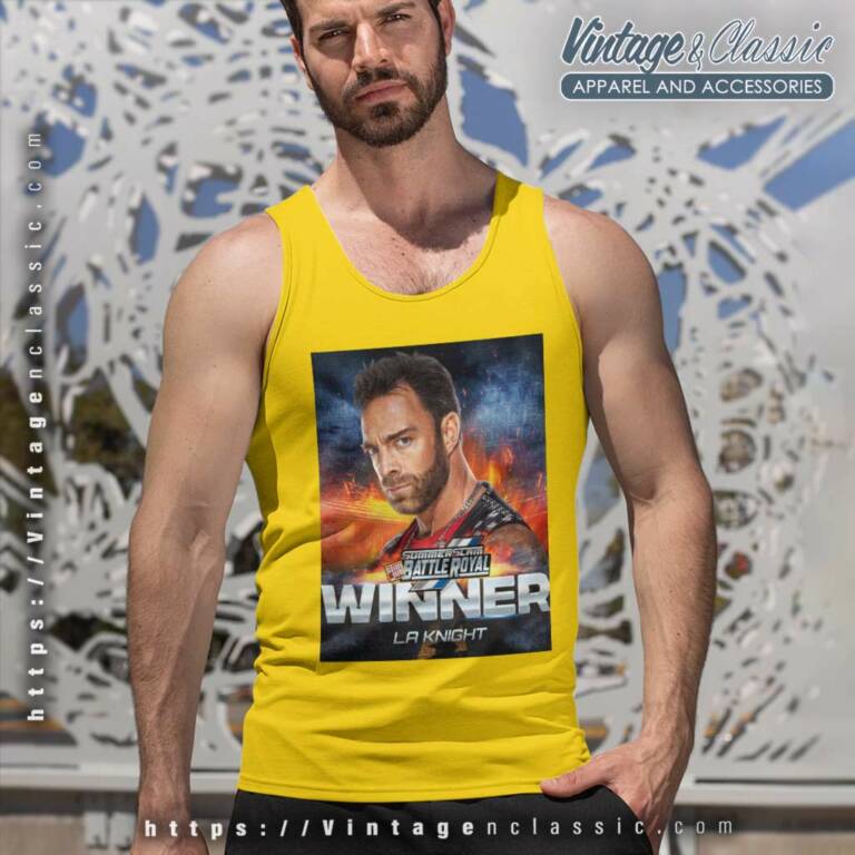 La Knight Winner Summerslam Tank Top Racerback La Knight Winner Summerslam Tank Top Racerback
