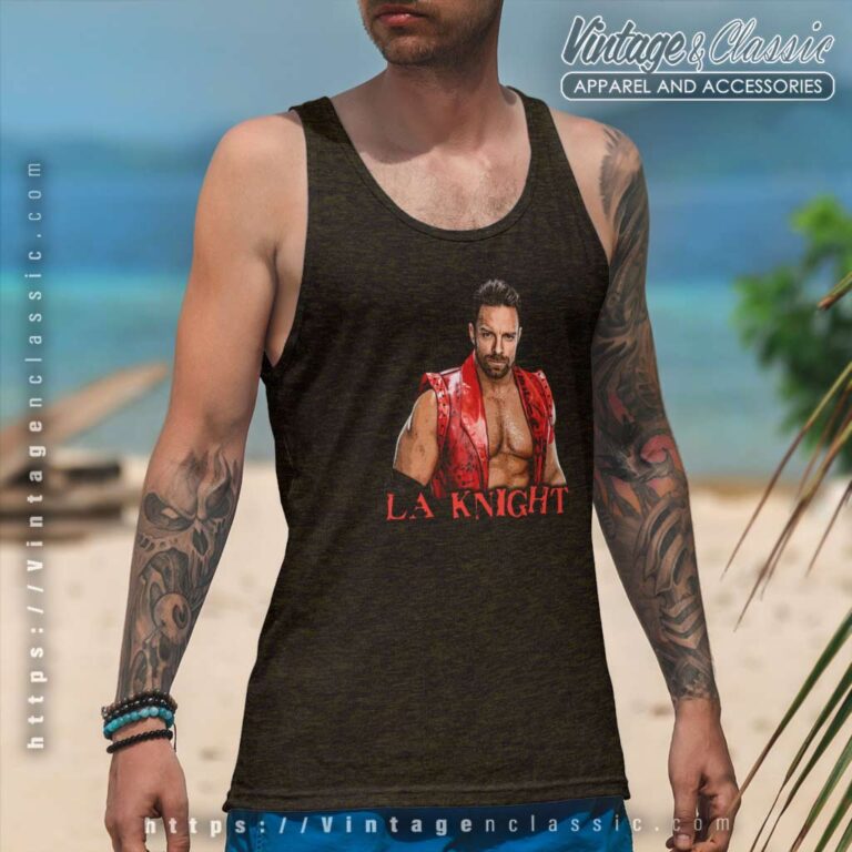 La Knight Yeah Pro Wrestling Superstar Tank Top Racerback La Knight Yeah Pro Wrestling Superstar Tank Top Racerback