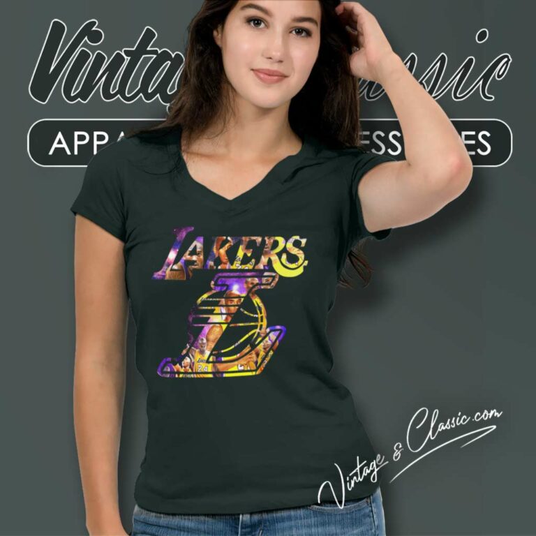 La Lakers Legends 24 Kobe Bryant V Neck TShirt La Lakers Legends 24 Kobe Bryant V Neck TShirt