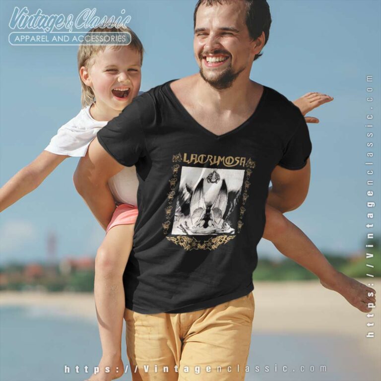 Lacrimosa Shirt Gothic Metal Therion Goth Symphonic V Neck TShirt Lacrimosa Shirt Gothic Metal Therion Goth Symphonic V Neck TShirt