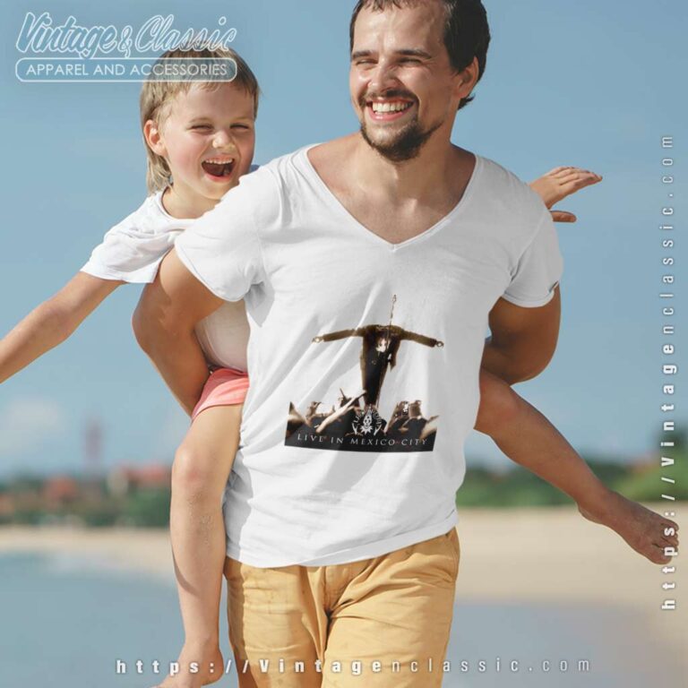 Lacrimosa Shirt Live In Mexico City Album Cover V Neck TShirt Lacrimosa Shirt Live In Mexico City Album Cover V Neck TShirt