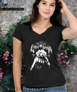 Lady Gaga Death Metal Shirt 5 Lady Gaga Death Metal V Neck TShirt