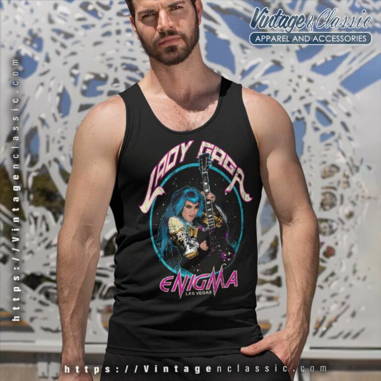 Lady Gaga Enigma Tour Tank Top Racerback Lady Gaga Enigma Tour Tank Top Racerback