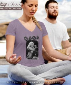 Lady Gaga Middle Finger Shirt 5 Lady Gaga Middle Finger V Neck TShirt