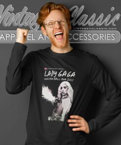 Lady Gaga Monster Ball Tour Shirt 6 Lady Gaga Monster Ball Tour Long Sleeve Tee