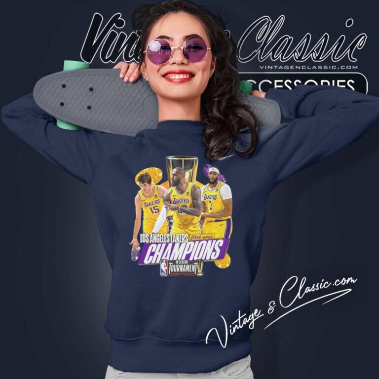 Lakers Champions First Ever In Season Tournament Sweatshirt Lakers Champions First Ever In Season Tournament Sweatshirt