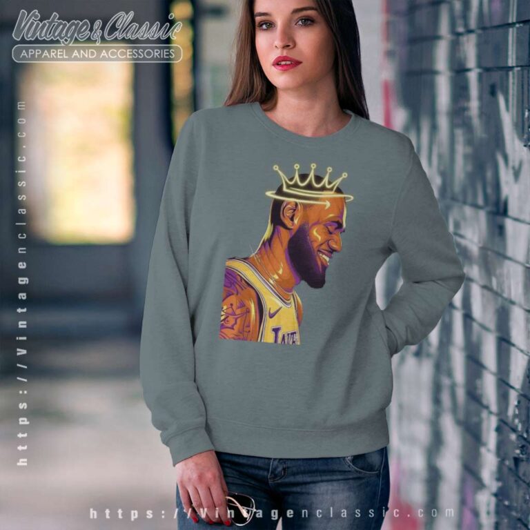 Lakers King Lebron James Poster Sweatshirt Lakers King Lebron James Poster Sweatshirt