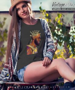 Lakers King Lebron James Poster Shirt 5 Lakers King Lebron James Poster Women TShirt