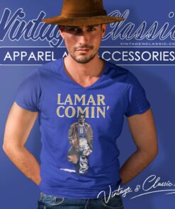 Lamar Comin Baltimore Fans Gift V Neck TShirt