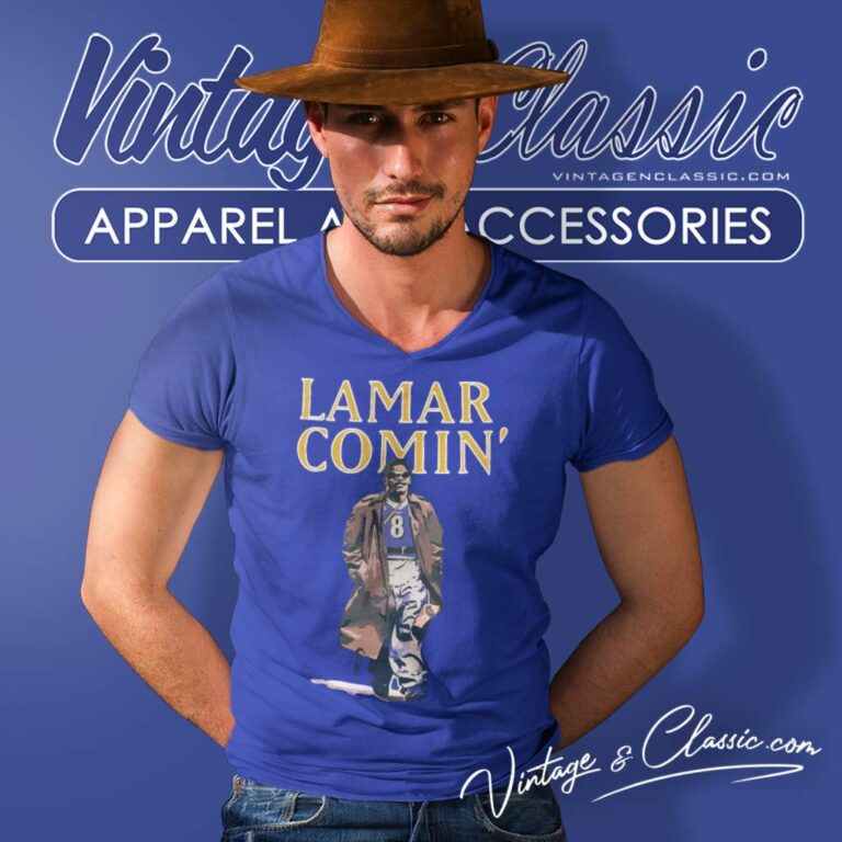 Lamar Comin Baltimore Fans Gift V Neck TShirt Lamar Comin Baltimore Fans Gift V Neck TShirt