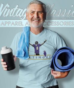 Lamar Jackson 8 Baltimore Ravens V Neck TShirt