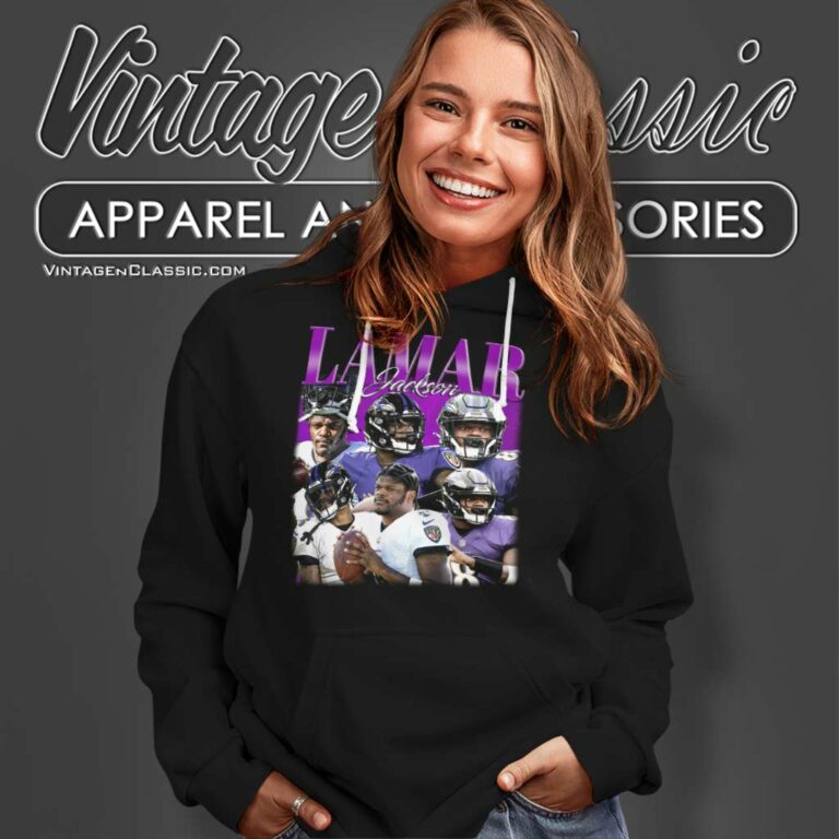 Lamar Jackson 90s Fans Gift Hoodie Lamar Jackson 90s Fans Gift Hoodie