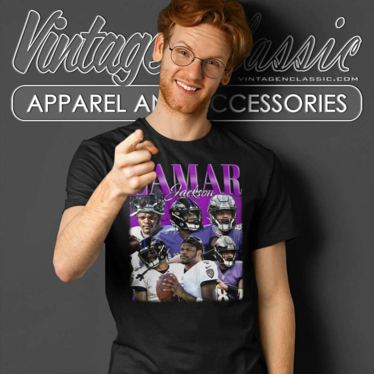 Lamar Jackson 90s Fans Gift T Shirt Lamar Jackson 90s Fans Gift T Shirt
