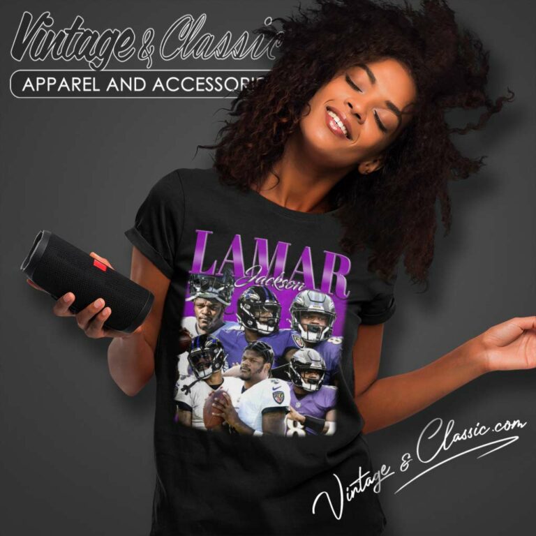 Lamar Jackson 90s Fans Gift Women TShirt Lamar Jackson 90s Fans Gift Women TShirt