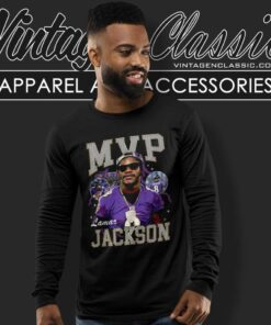 Lamar Jackson 90s Mvp Vintage Long Sleeve Tee