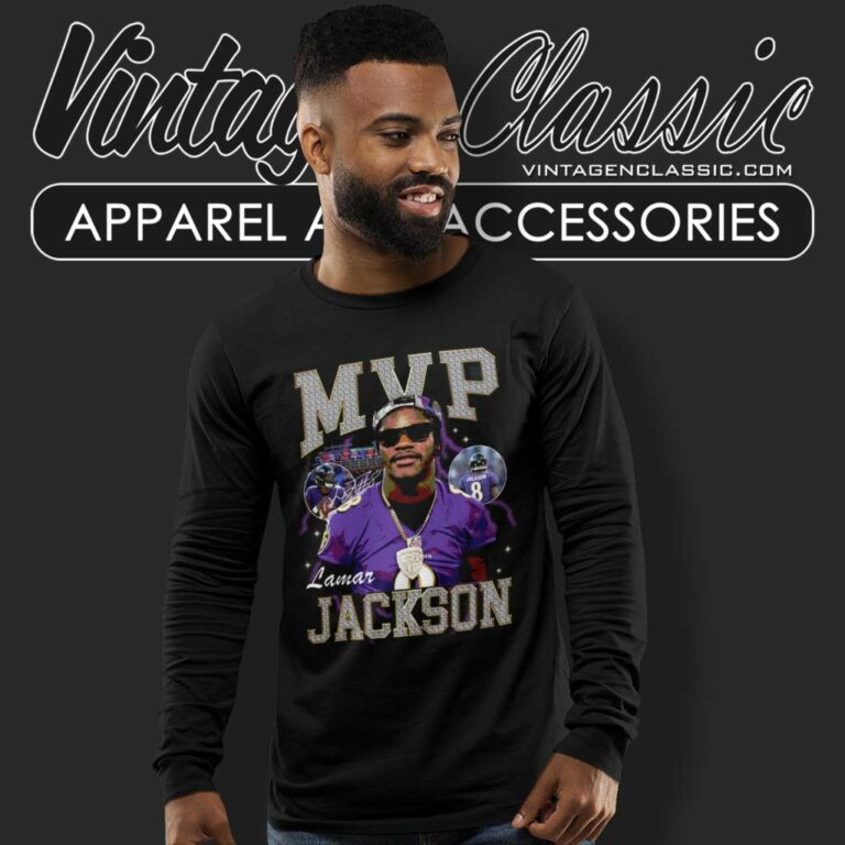 Lamar Jackson 90s Mvp Vintage Long Sleeve Tee Lamar Jackson 90s Mvp Vintage Long Sleeve Tee
