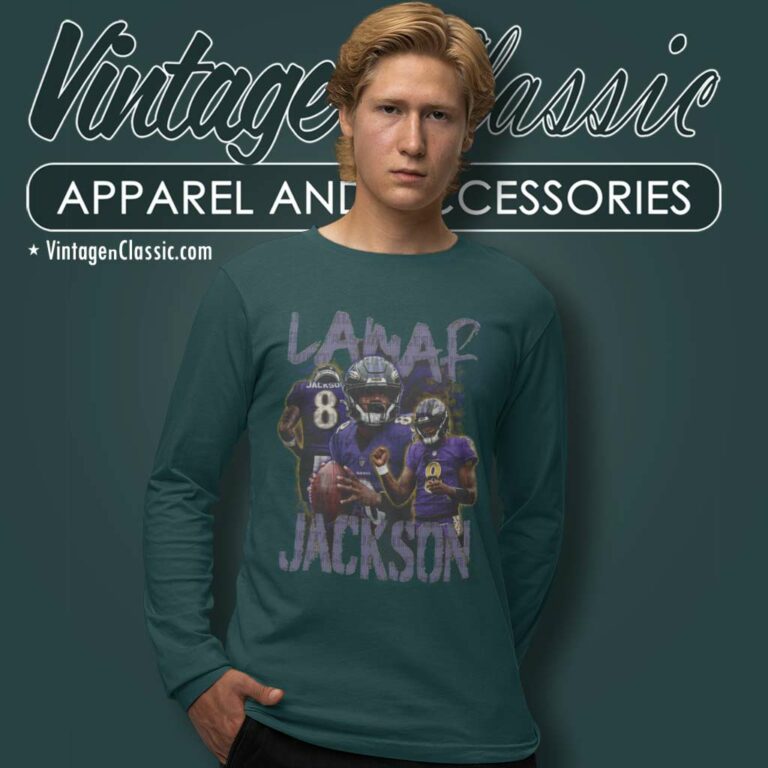 Lamar Jackson Mvp Vintage 90s Long Sleeve Tee Lamar Jackson Mvp Vintage 90s Long Sleeve Tee