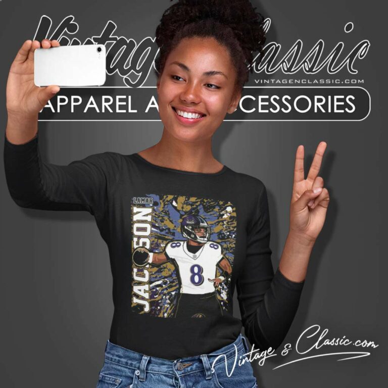 Lamar Jackson Ravens Mvp Football Long Sleeve Tee Lamar Jackson Ravens Mvp Football Long Sleeve Tee