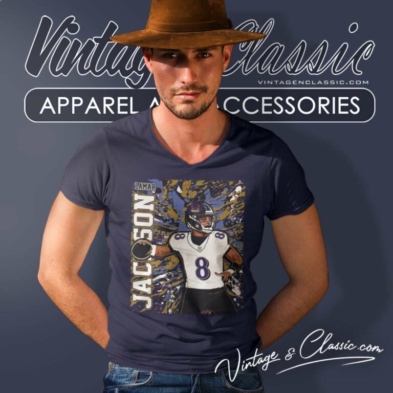 Lamar Jackson Ravens Mvp Football V Neck TShirt Lamar Jackson Ravens Mvp Football V Neck TShirt