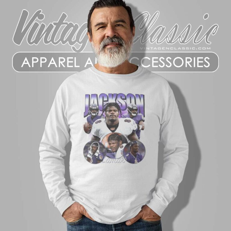 Lamar Jackson Shirt Gift For Fans Baltimore Ravens Long Sleeve Tee Lamar Jackson Shirt Gift For Fans Baltimore Ravens Long Sleeve Tee