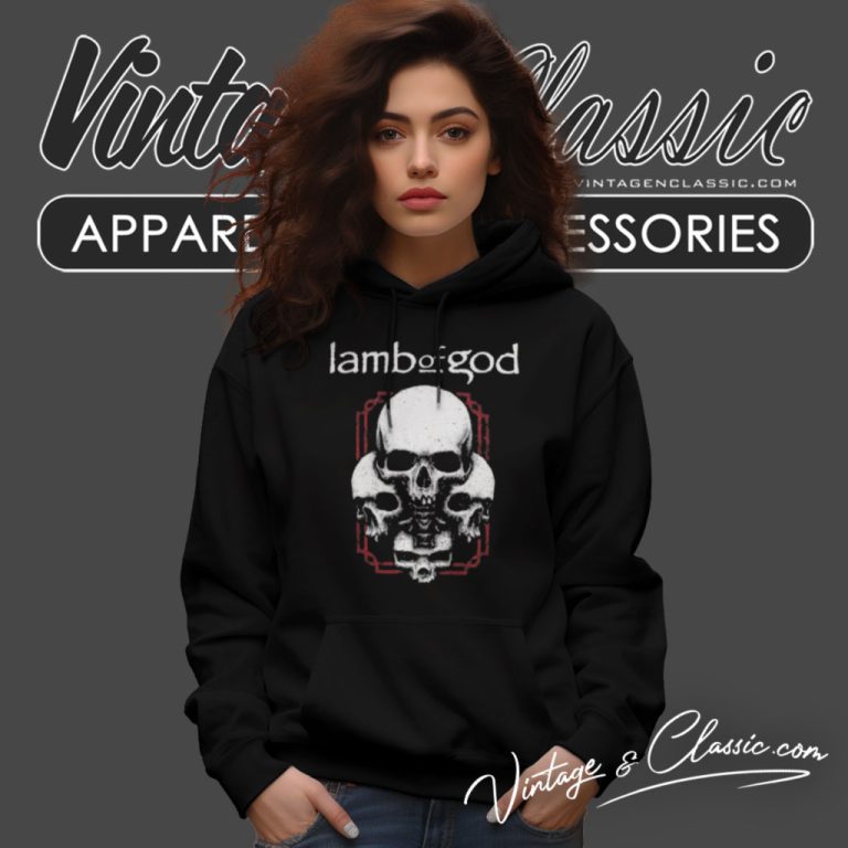 Lamb Of God 4 Skulls Hoodie Lamb Of God 4 Skulls Hoodie