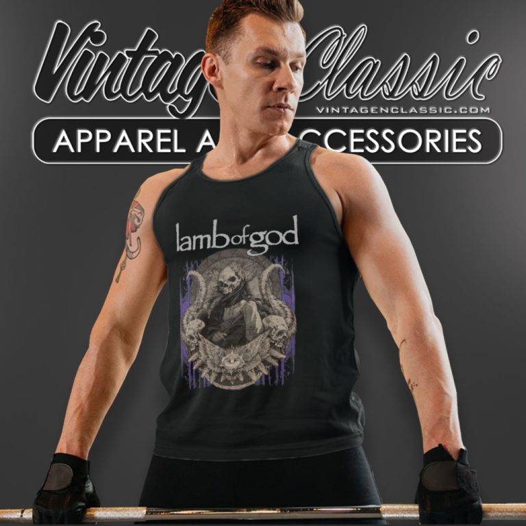 Lamb Of God Album Cover Tank Top Racerback Lamb Of God Album Cover Tank Top Racerback
