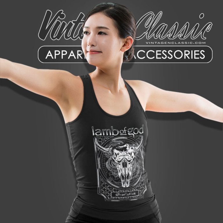 Lamb Of God Desolation Tank Top Racerback Lamb Of God Desolation Tank Top Racerback