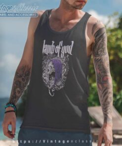 Lamb Of God Hooded Scribe V2 Tank Top Racerback