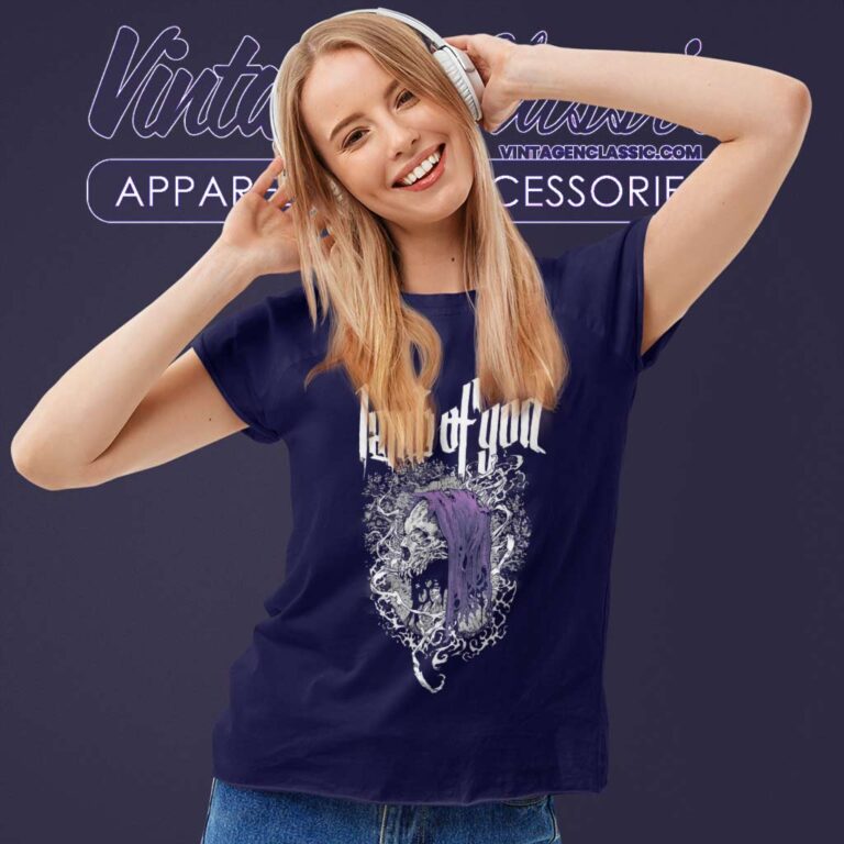 Lamb Of God Hooded Scribe V2 Women TShirt Lamb Of God Hooded Scribe V2 Women TShirt