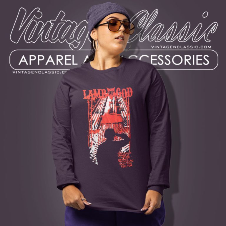 Lamb Of God Hourglass Lyrics Long Sleeve Tee Lamb Of God Hourglass Lyrics Long Sleeve Tee