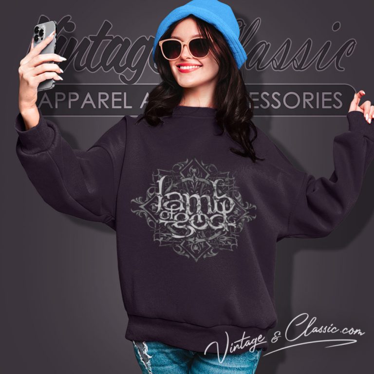 Lamb Of God Logo Band Sweatshirt Lamb Of God Logo Band Sweatshirt