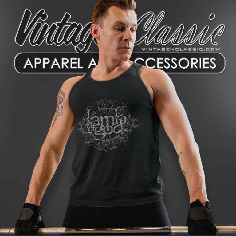 Lamb Of God Logo Band Tank Top Racerback Lamb Of God Logo Band Tank Top Racerback