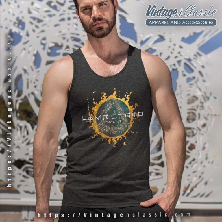 Lamb Of God Omens Back Cove Tank Top Racerback Lamb Of God Omens Back Cove Tank Top Racerback