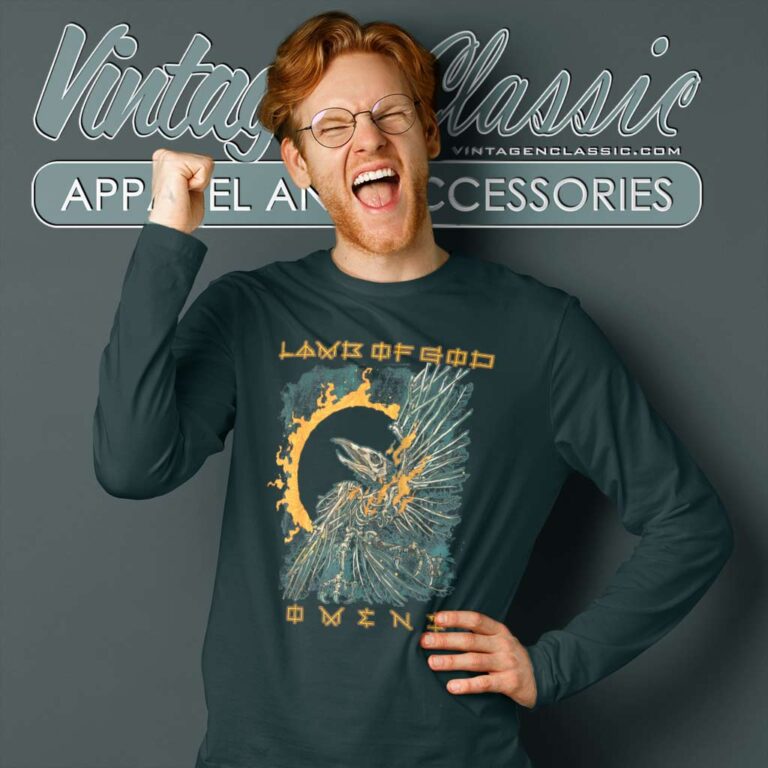 Lamb Of God Omens Birdbox Long Sleeve Tee Lamb Of God Omens Birdbox Long Sleeve Tee