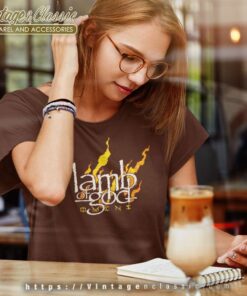 Lamb Of God Omens Fire Logo Women TShirt