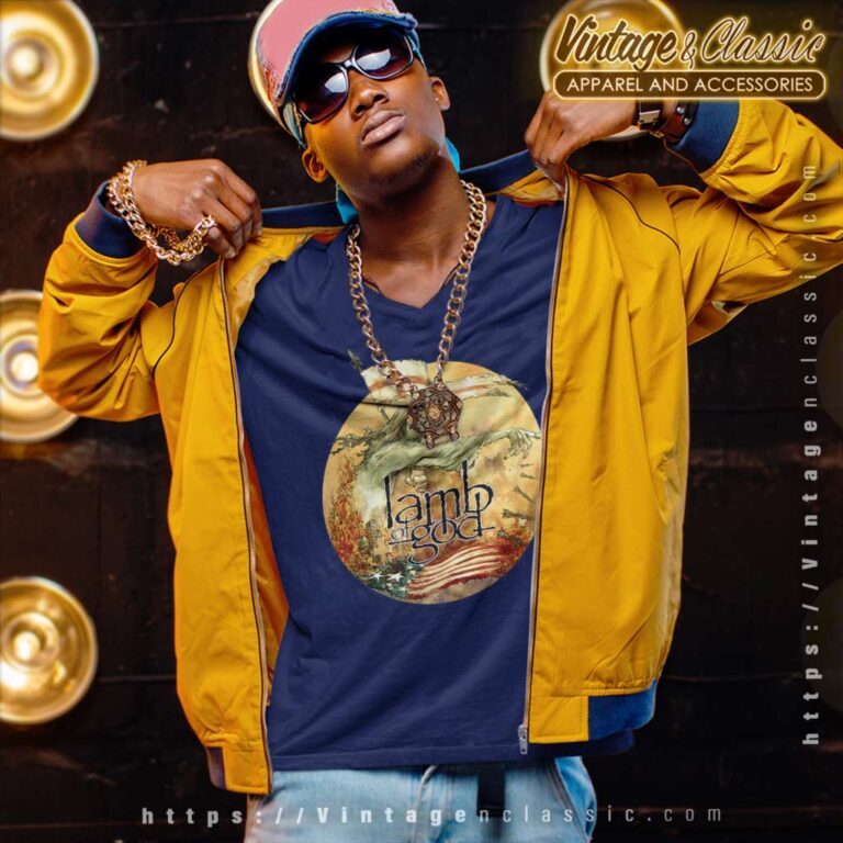 Lamb Of God Reaper V Neck TShirt Lamb Of God Reaper V Neck TShirt