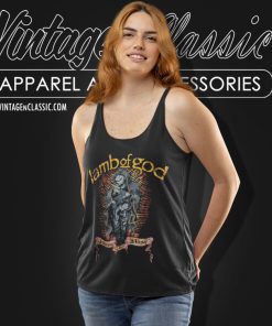 Lamb Of God Shirt Again We Rise Tank Top Racerback