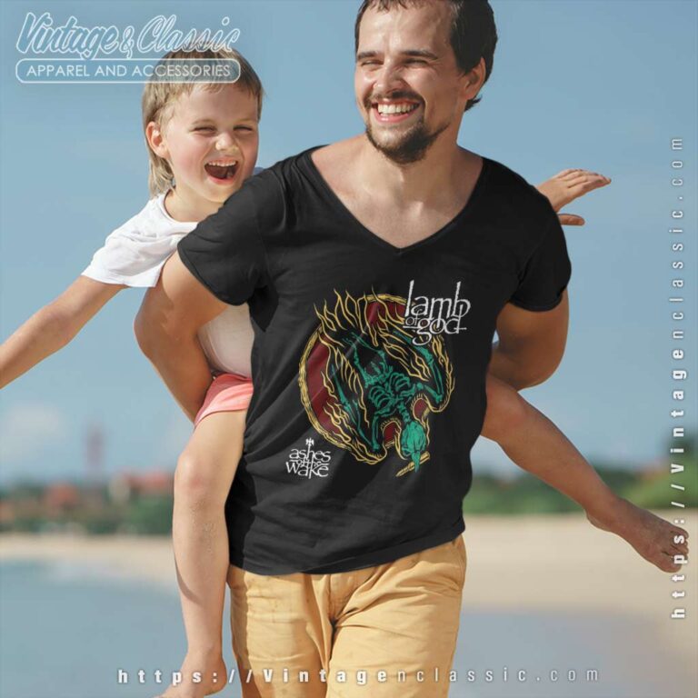 Lamb Of God Shirt Album Ashes Of The Wake 15th Anniversary V Neck TShirt Lamb Of God Shirt Album Ashes Of The Wake 15th Anniversary V Neck TShirt