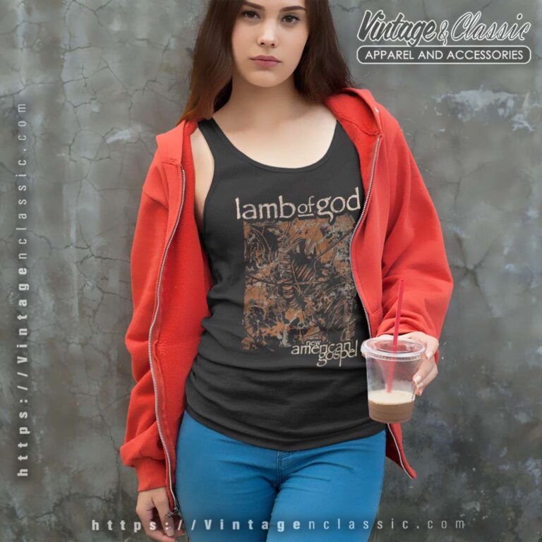 Lamb Of God Shirt Album New American Gospel Tank Top Racerback Lamb Of God Shirt Album New American Gospel Tank Top Racerback