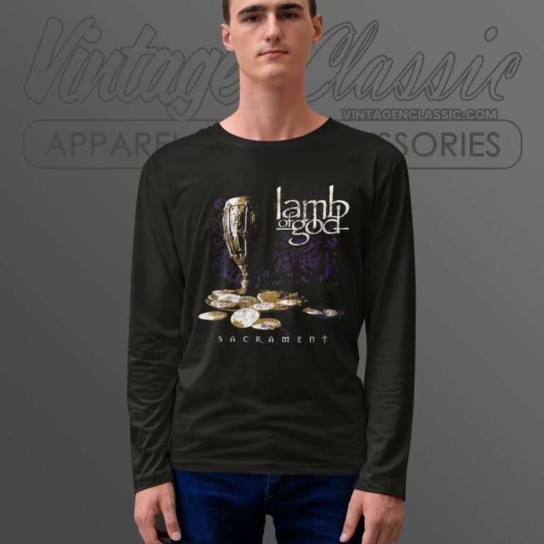 Lamb Of God Shirt Album Sacrament Long Sleeve Tee Lamb Of God Shirt Album Sacrament Long Sleeve Tee