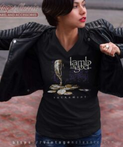 Lamb Of God Shirt Album Sacrament V Neck TShirt