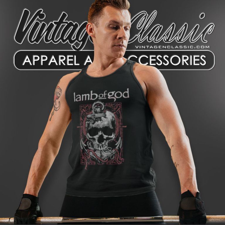 Lamb Of God Shirt Anchor Skull Tank Top Racerback Lamb Of God Shirt Anchor Skull Tank Top Racerback