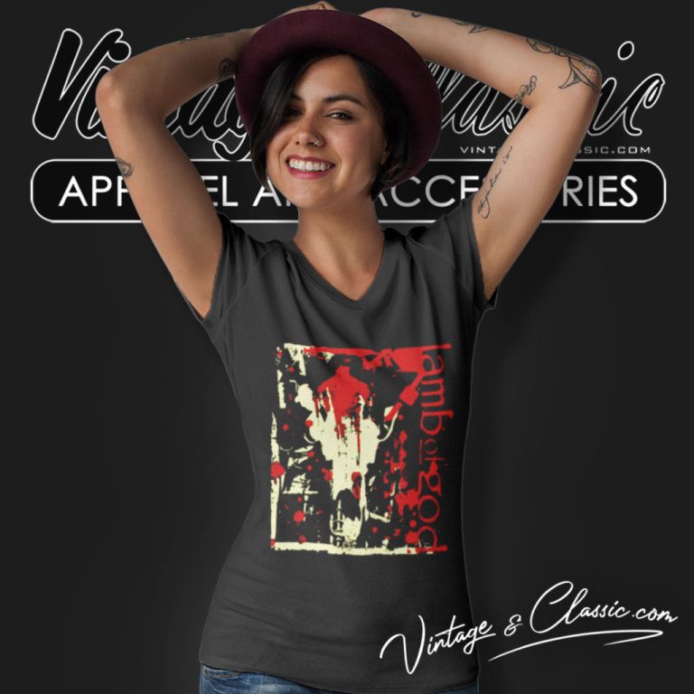 Lamb Of God Shirt I Defy You To Continue V Neck TShirt Lamb Of God Shirt I Defy You To Continue V Neck TShirt