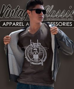 Lamb Of God Shirt Pure American Metal Logo V Neck TShirt