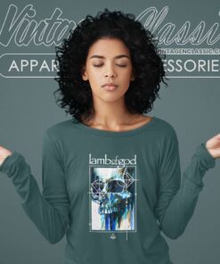 Lamb Of God Shirt Song Memento Mori Skull Long Sleeve Tee
