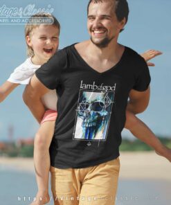 Lamb Of God Shirt Song Memento Mori Skull V Neck TShirt