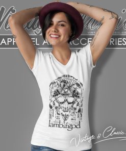 Lamb Of God Shirt Stained Glass V Neck TShirt