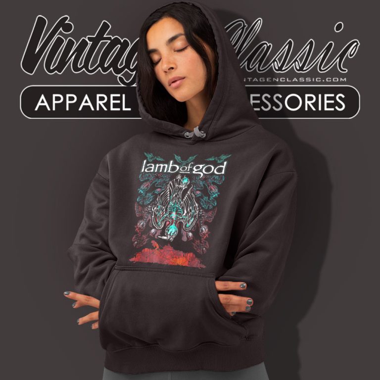Lamb Of God Skeleton Birds Hoodie Lamb Of God Skeleton Birds Hoodie