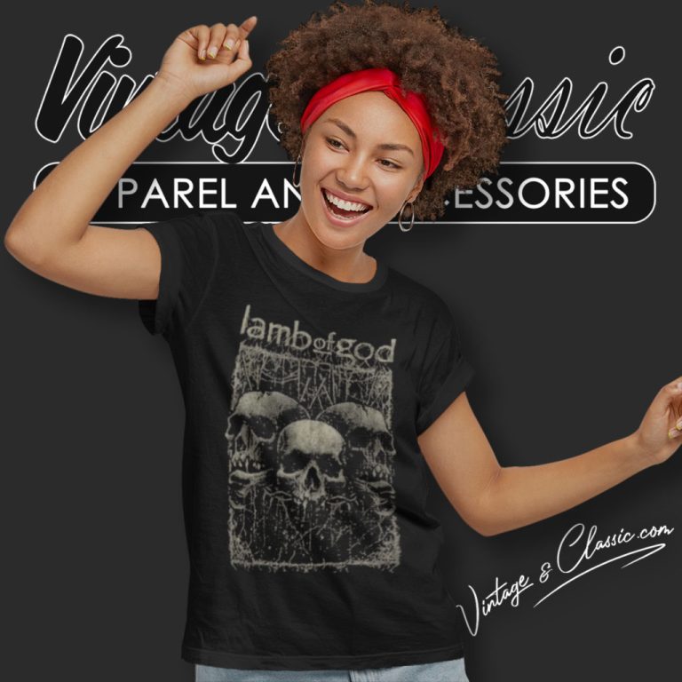Lamb Of God Skull Women T Shirt Lamb Of God Skull Women T Shirt